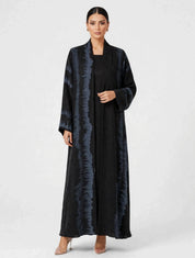 C 2811-02 Midnight Turkish Cupro Wave Pattern