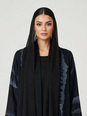 C 2811-02 Midnight Turkish Cupro Wave Pattern