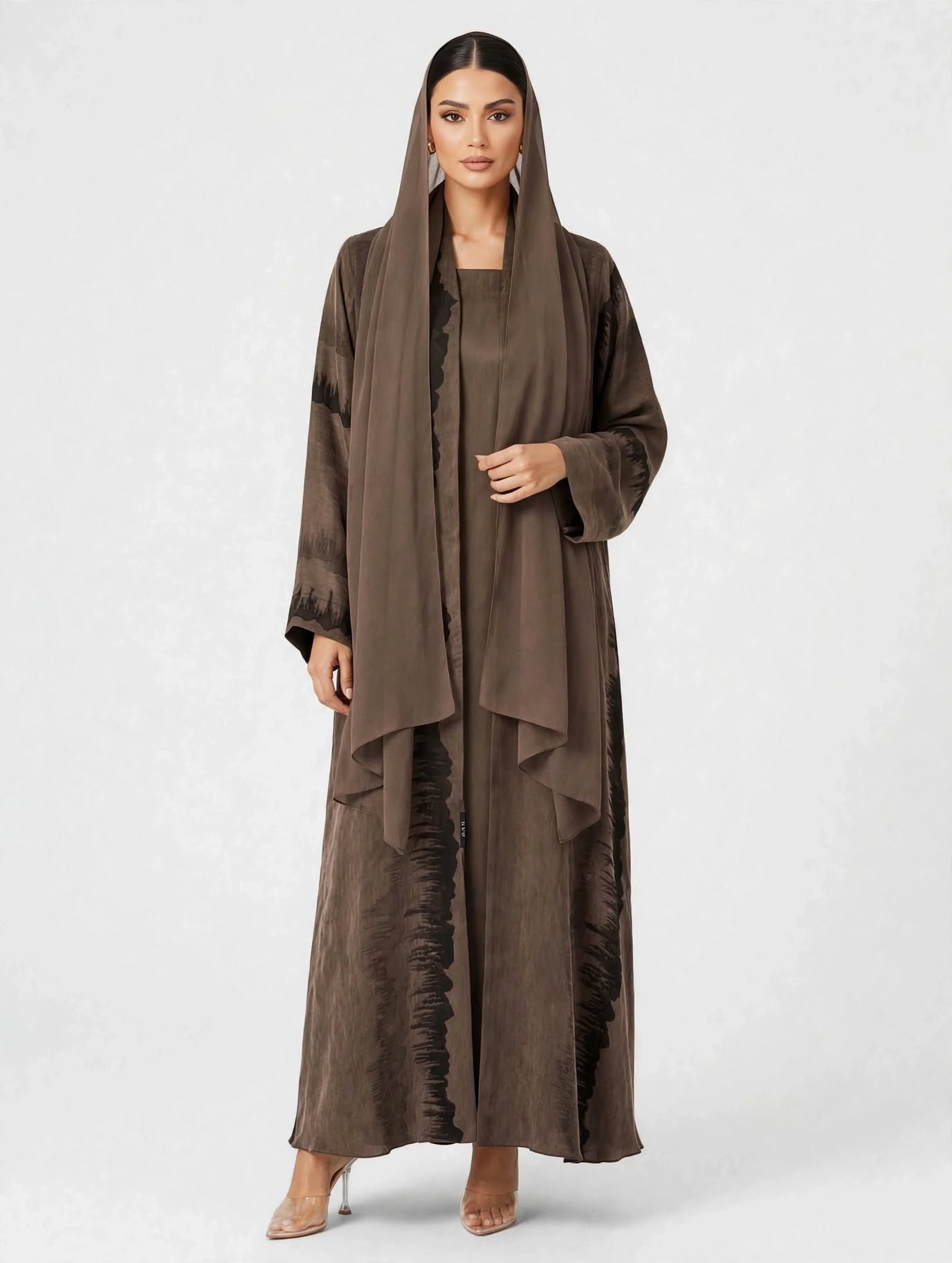 C 2811-03 Mocha Turkish Cupro Wave Pattern