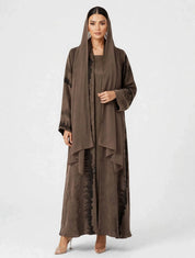 C 2811-03 Mocha Turkish Cupro Wave Pattern