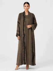C 2811-03 Mocha Turkish Cupro Wave Pattern