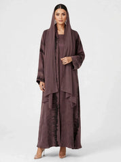 C 2811-05 Plum Turkish Cupro Wave Pattern