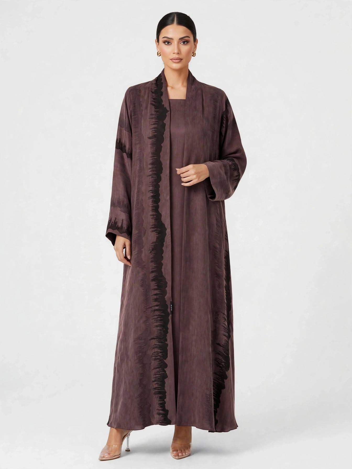 C 2811-05 Plum Turkish Cupro Wave Pattern