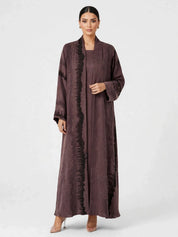 C 2811-05 Plum Turkish Cupro Wave Pattern