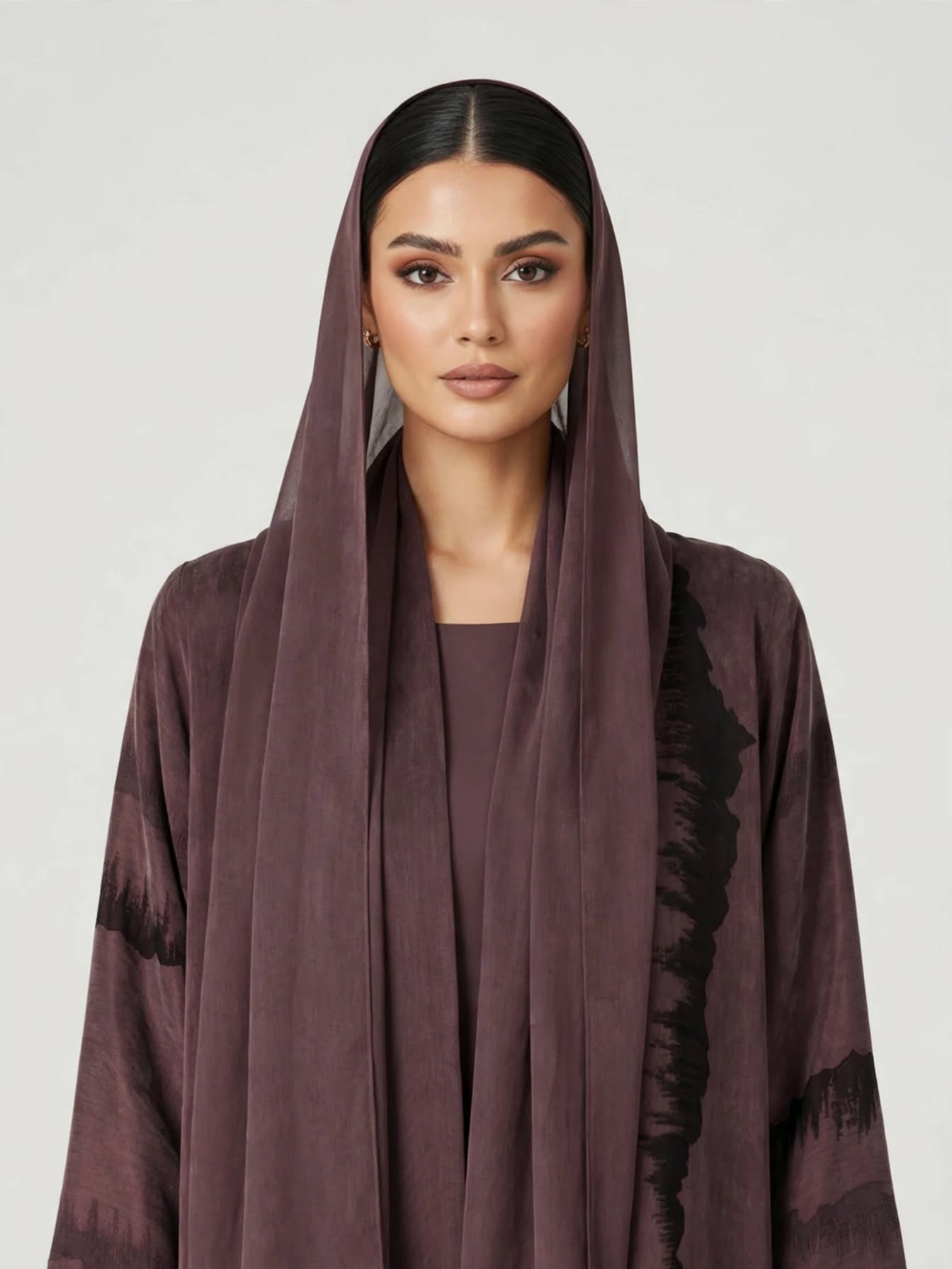 C 2811-05 Plum Turkish Cupro Wave Pattern
