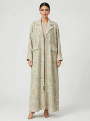 C 2815-01 Golden Mint Tweed Abaya