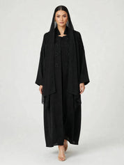 C 2832-01 Rose Quartz Crepe Abaya