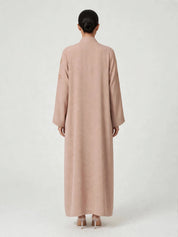 C 2832-02 Noir Quartz Crepe Abaya