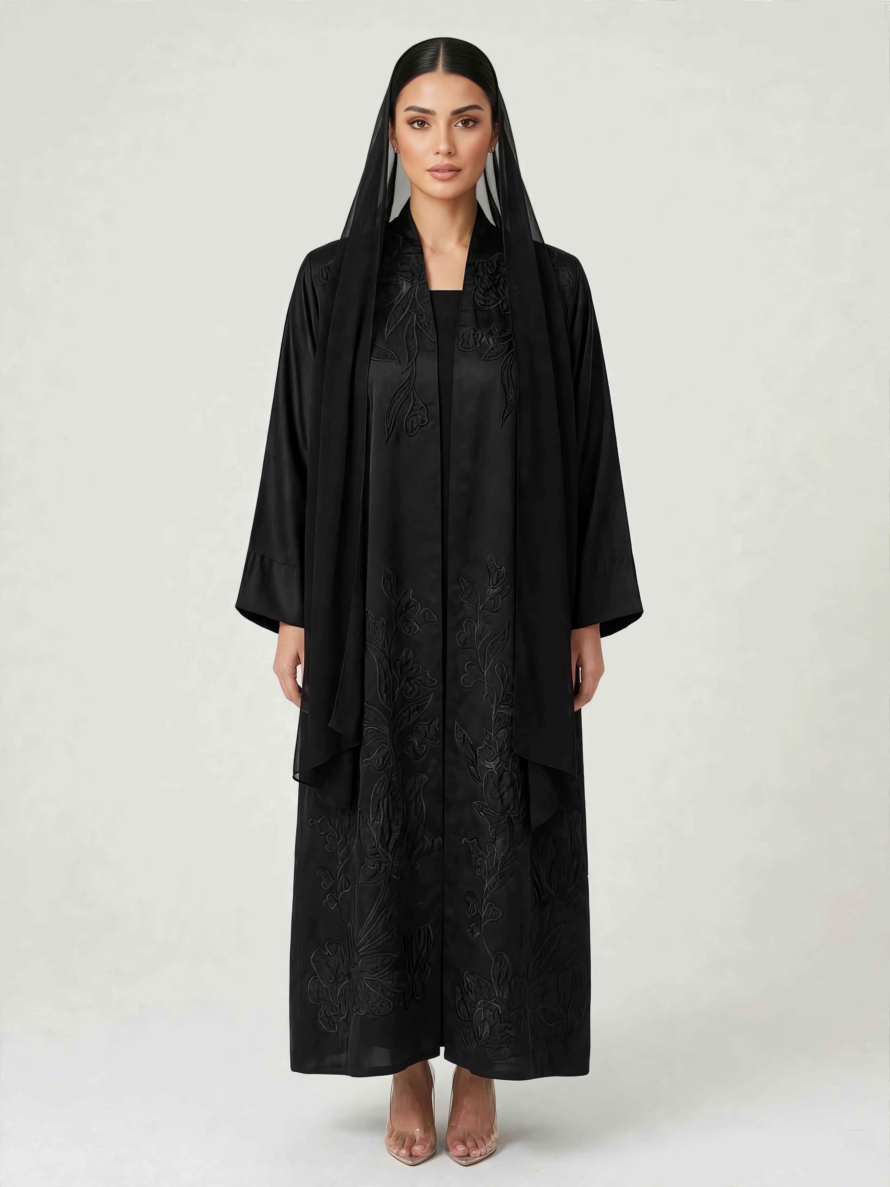 C 2833 Black Willow Abaya