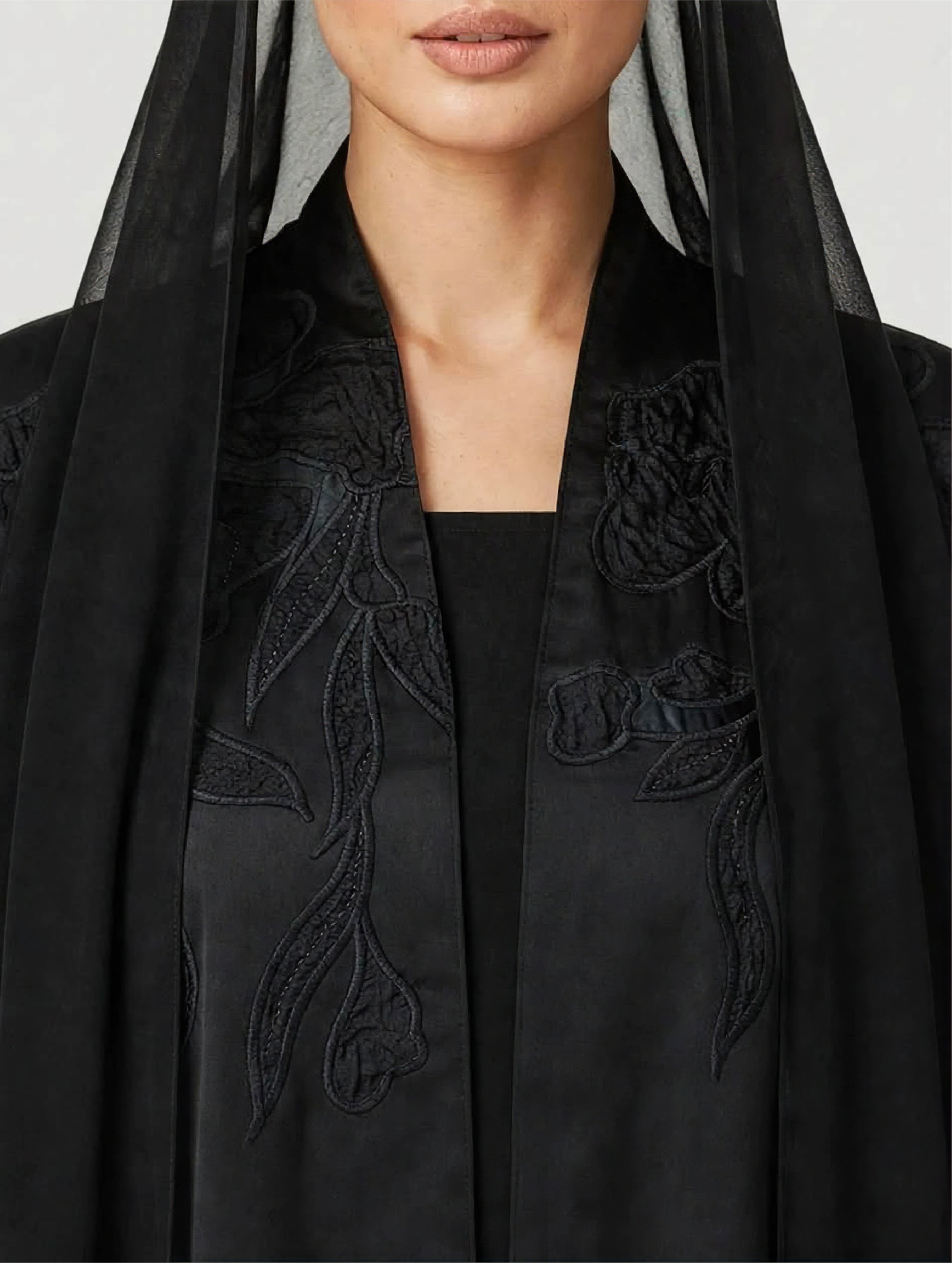 C 2833 Black Willow Abaya
