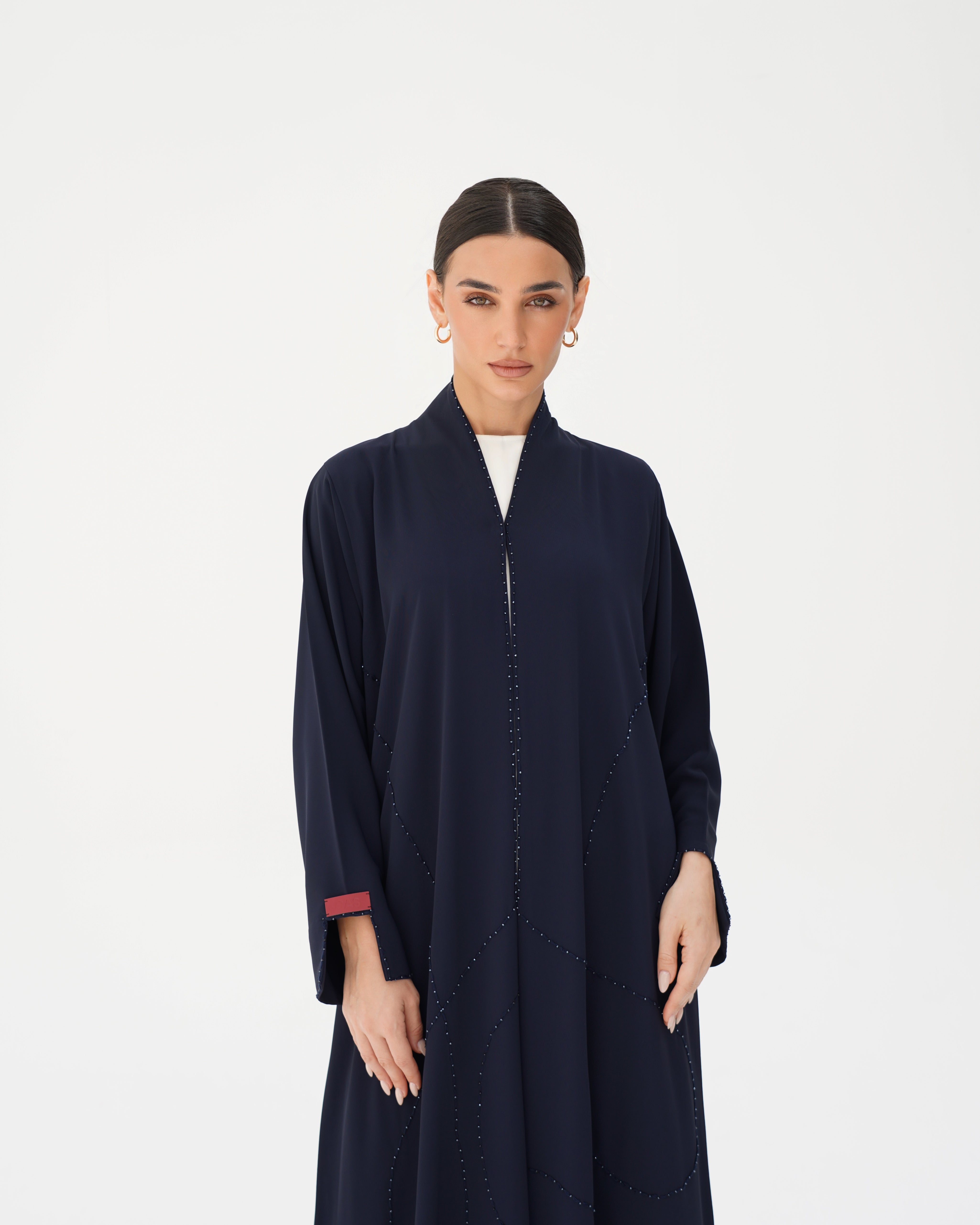C 2856 Ocean Noir Abaya