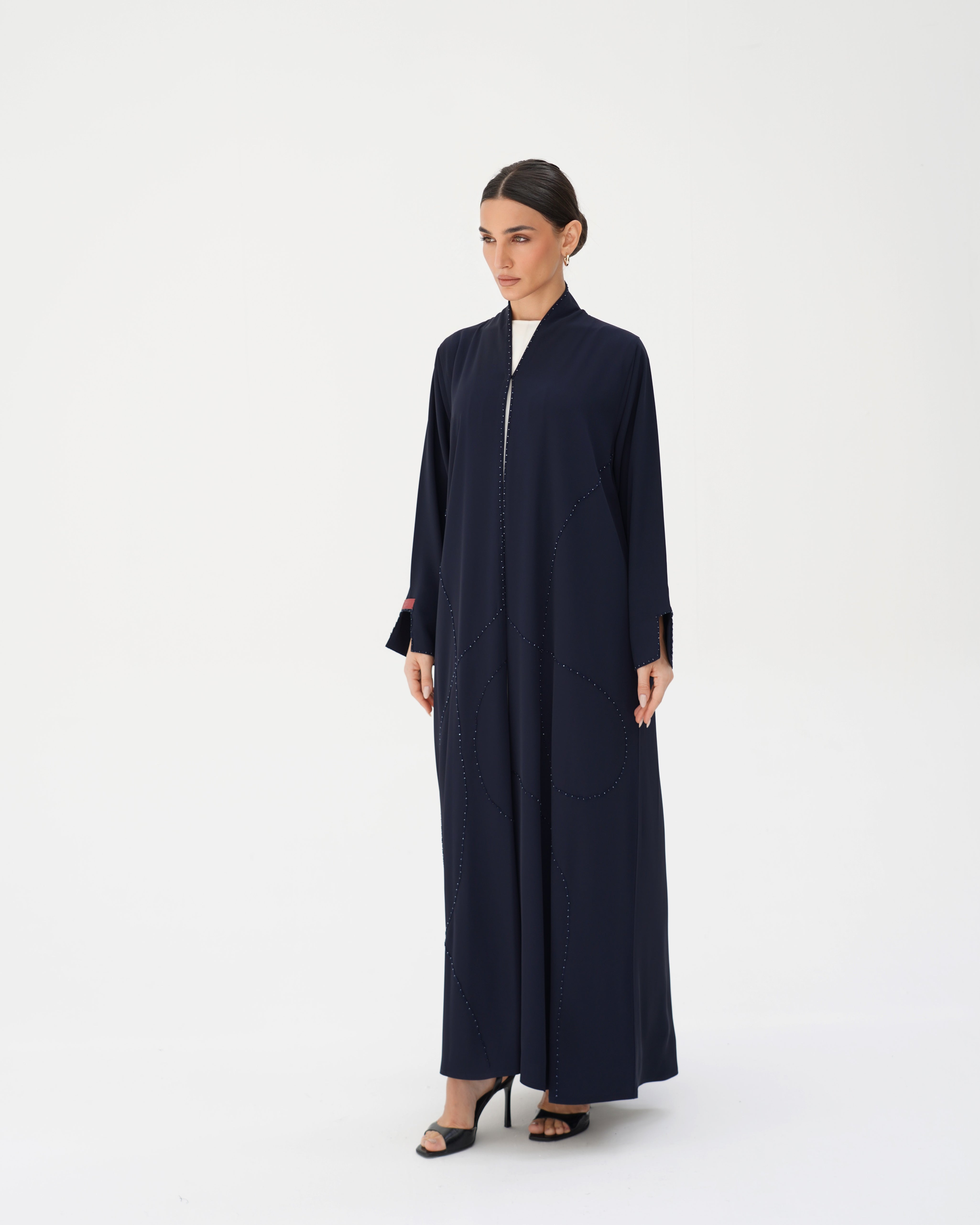 C 2856 Ocean Noir Abaya