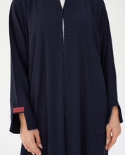 C 2856 Ocean Noir Abaya