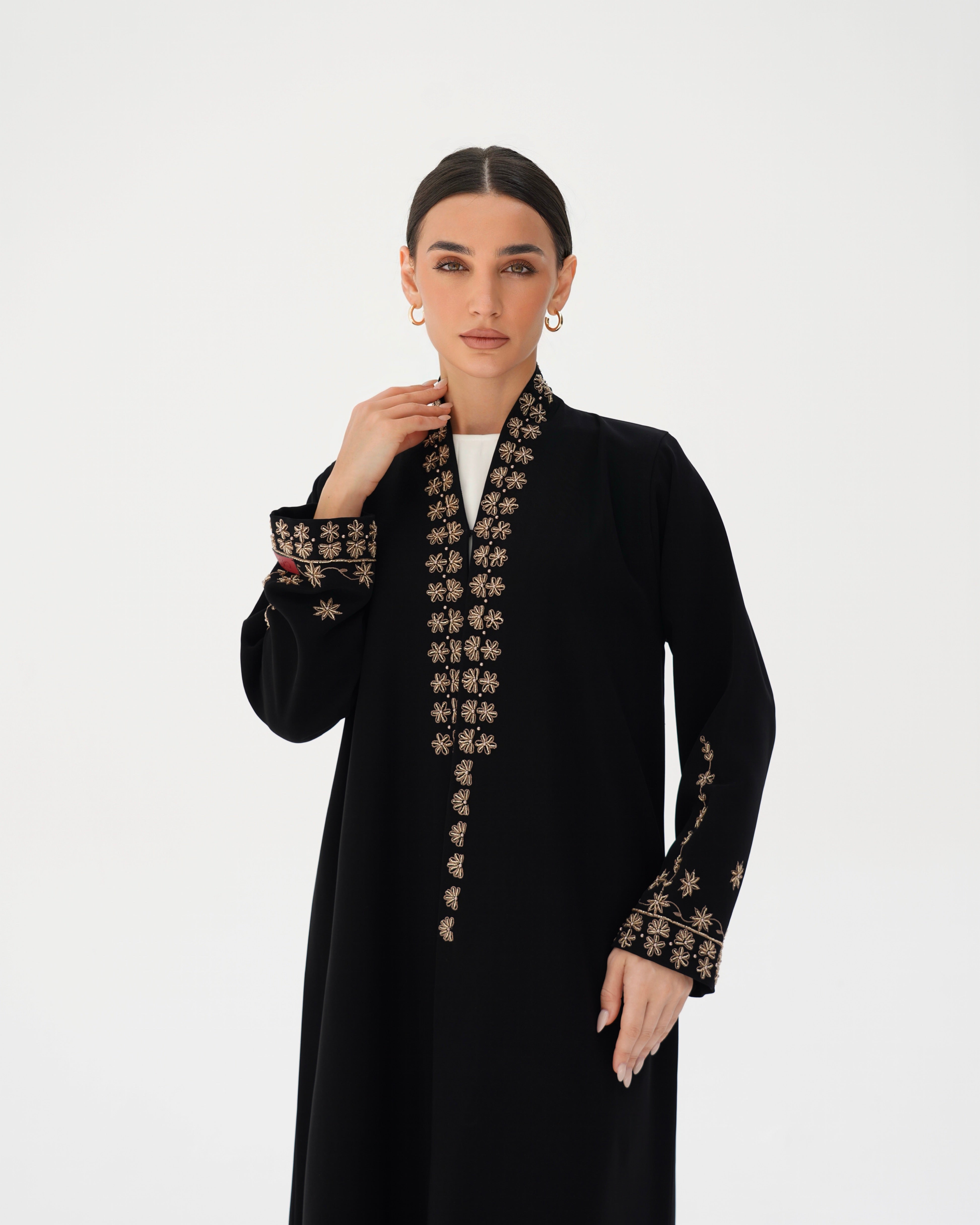 C 2860 Ebony Wood Abaya