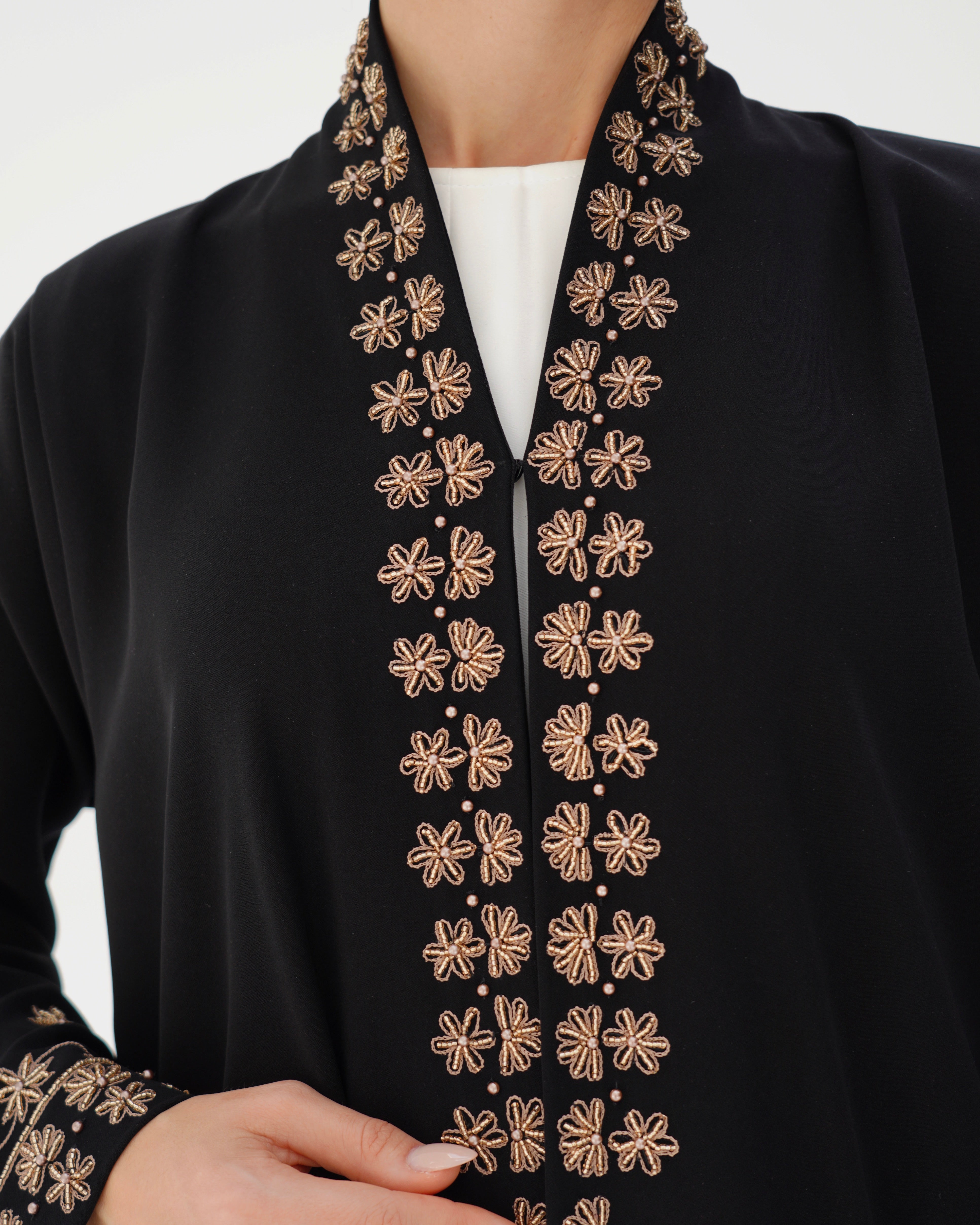 C 2860 Ebony Wood Abaya
