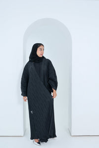 عباية سوداء مطوية C-2x2-02 - XS / 50