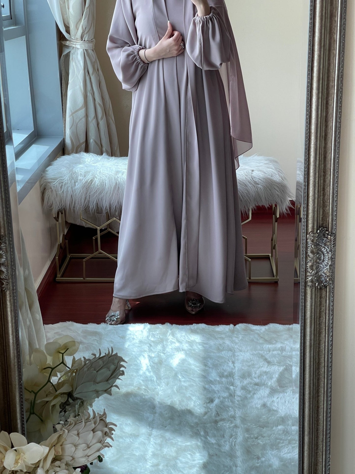 C - Beige - Nada - Abaya - Set