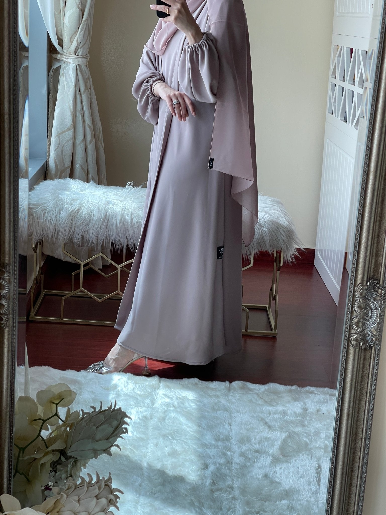 C - Beige - Nada - Abaya - Set