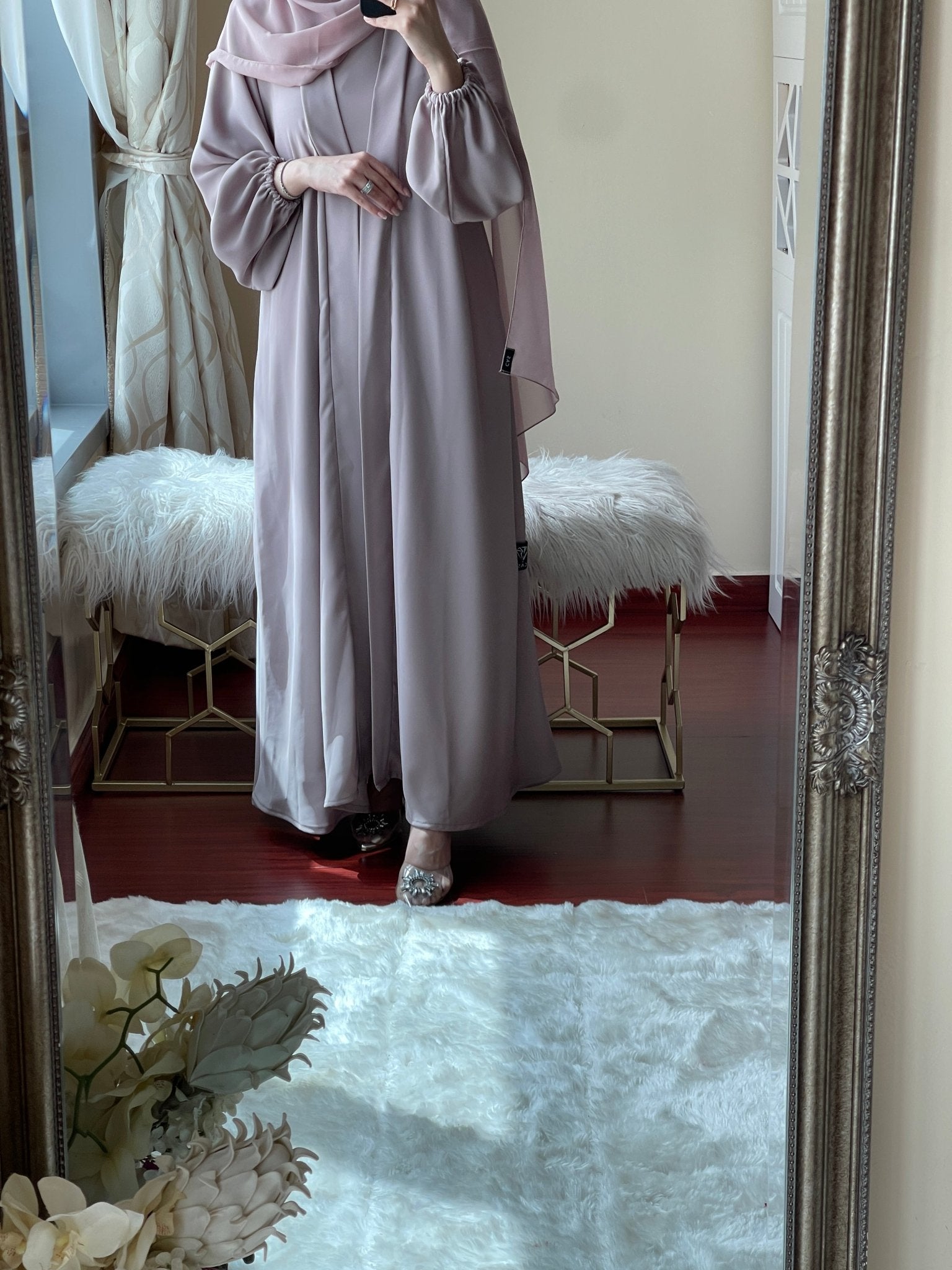 C - Beige - Nada - Abaya - Set