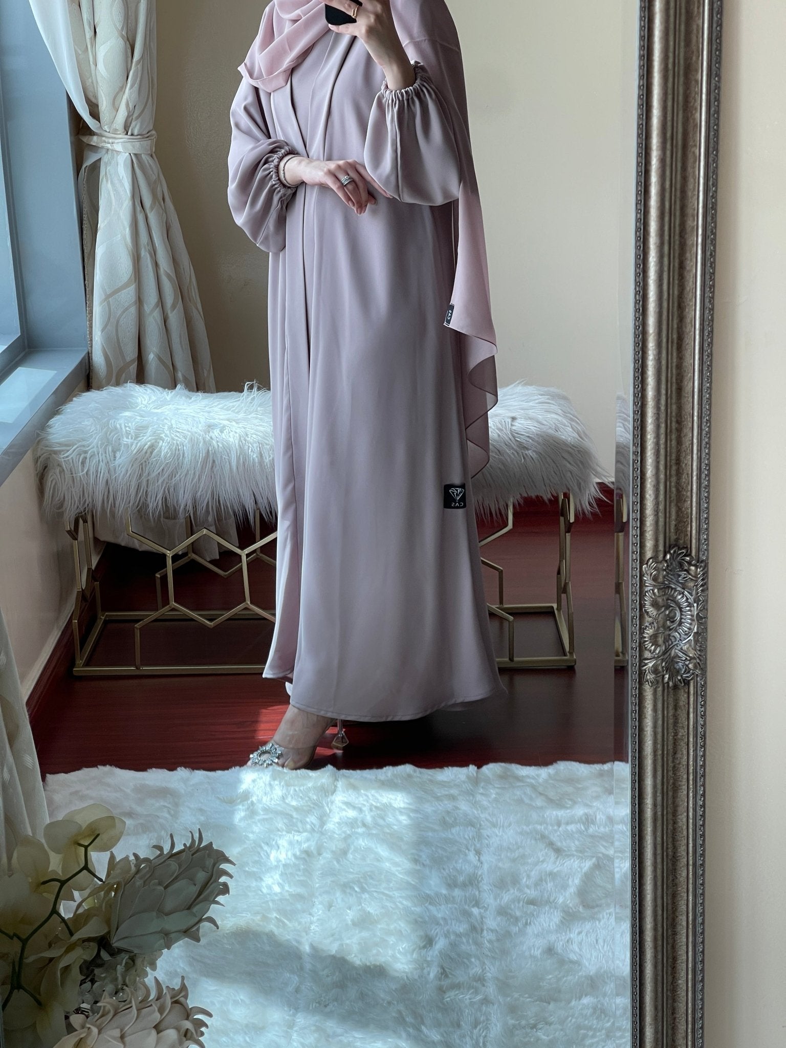 C - Beige - Nada - Abaya - Set