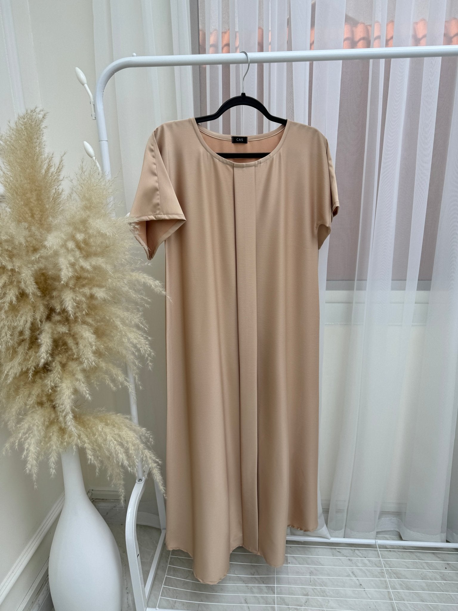 C Beige Under Abaya Dress