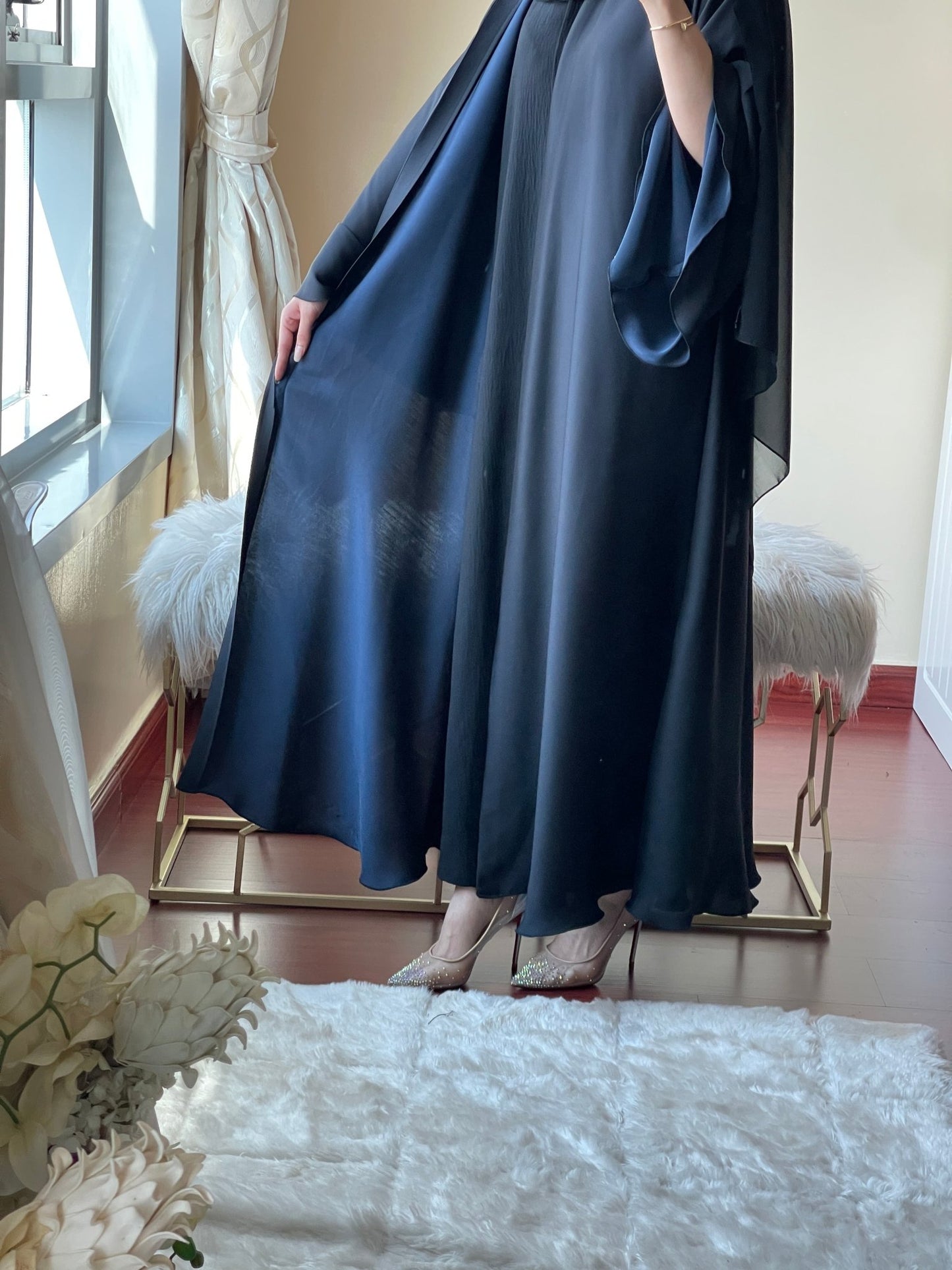 C - Black - Blue - Duotone - Abaya