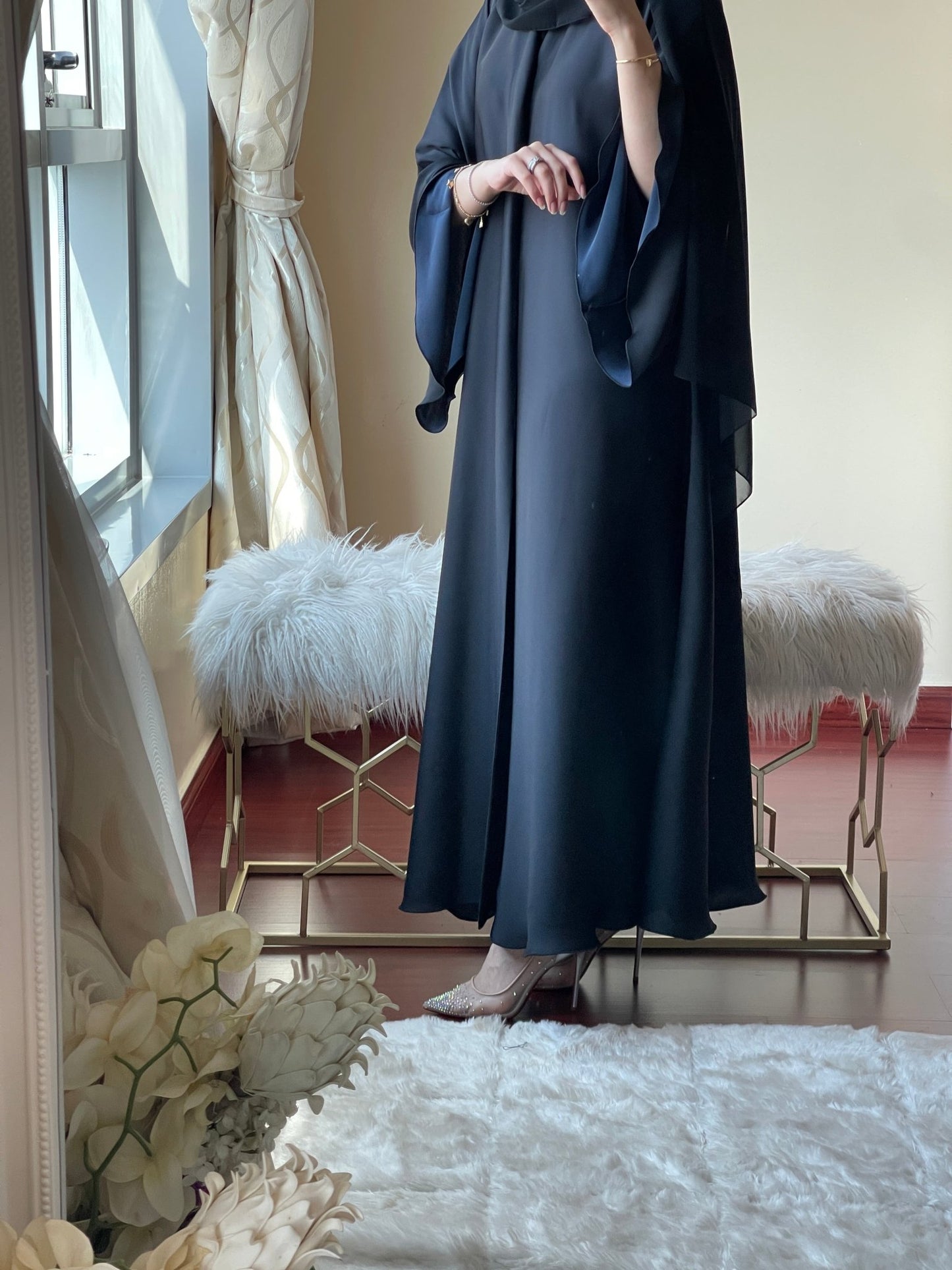 C - Black - Blue - Duotone - Abaya