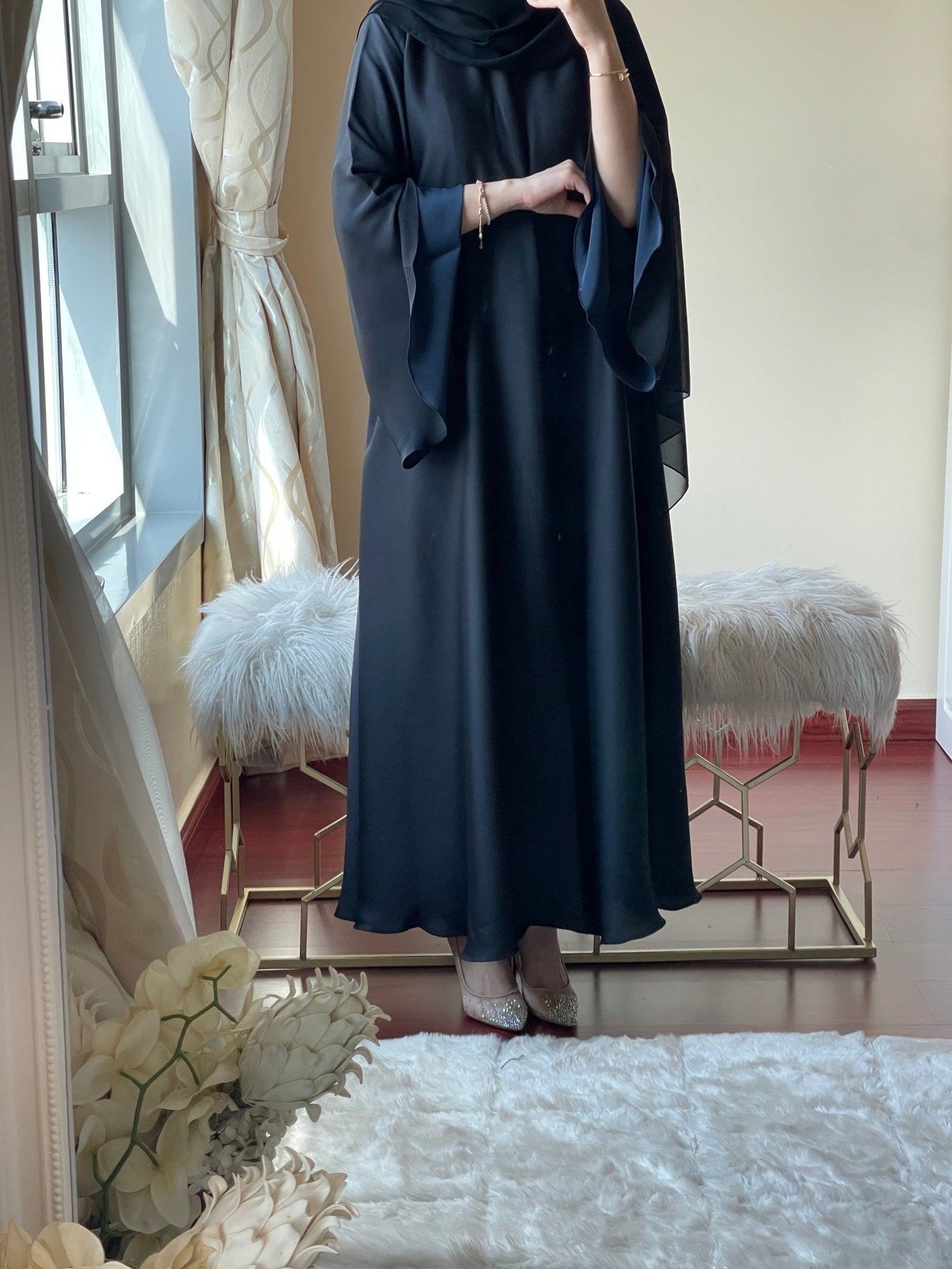 C - Black - Blue - Duotone - Abaya