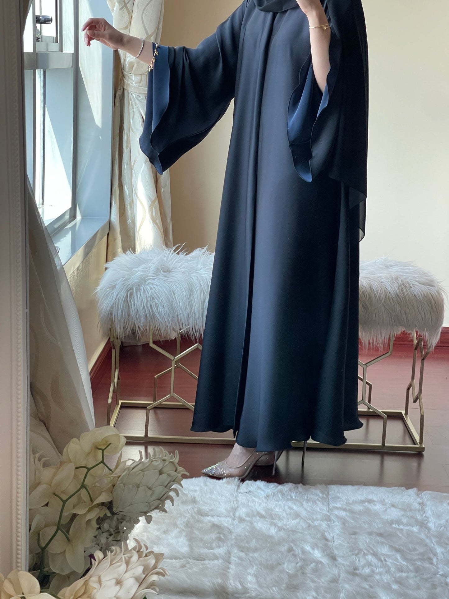 C - Black - Blue - Duotone - Abaya