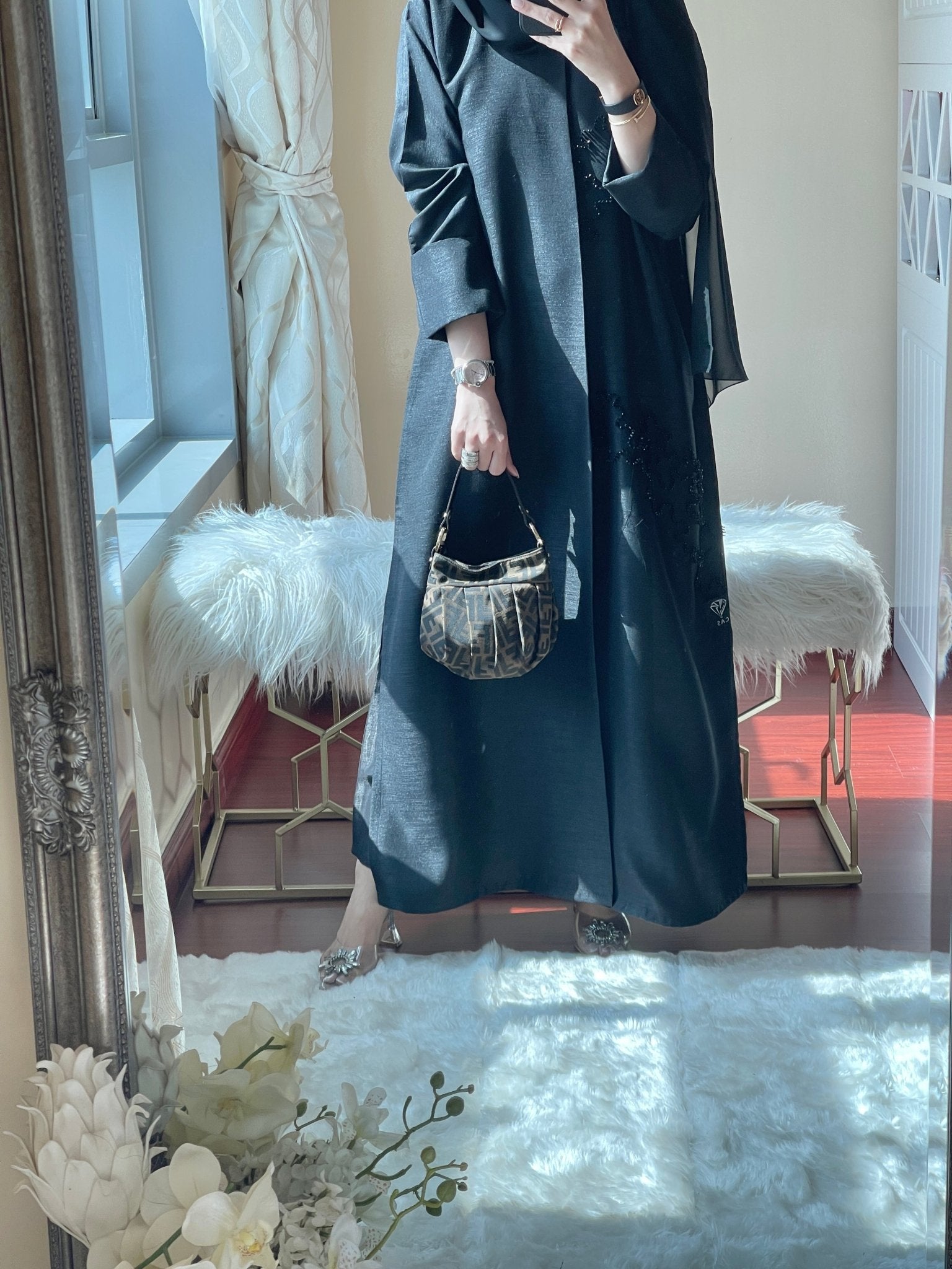 C - Black - Eid - Abaya - Set