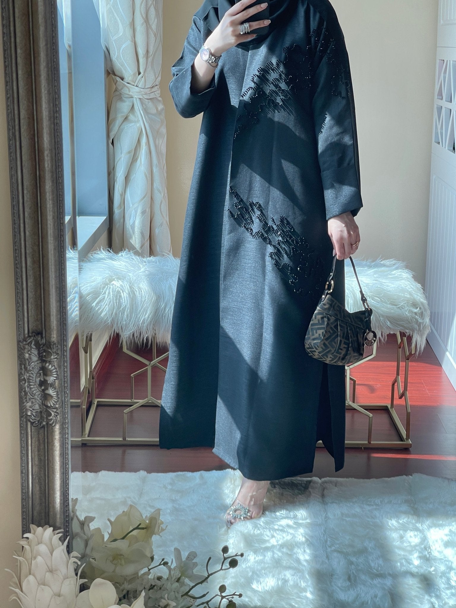 C - Black - Eid - Abaya - Set