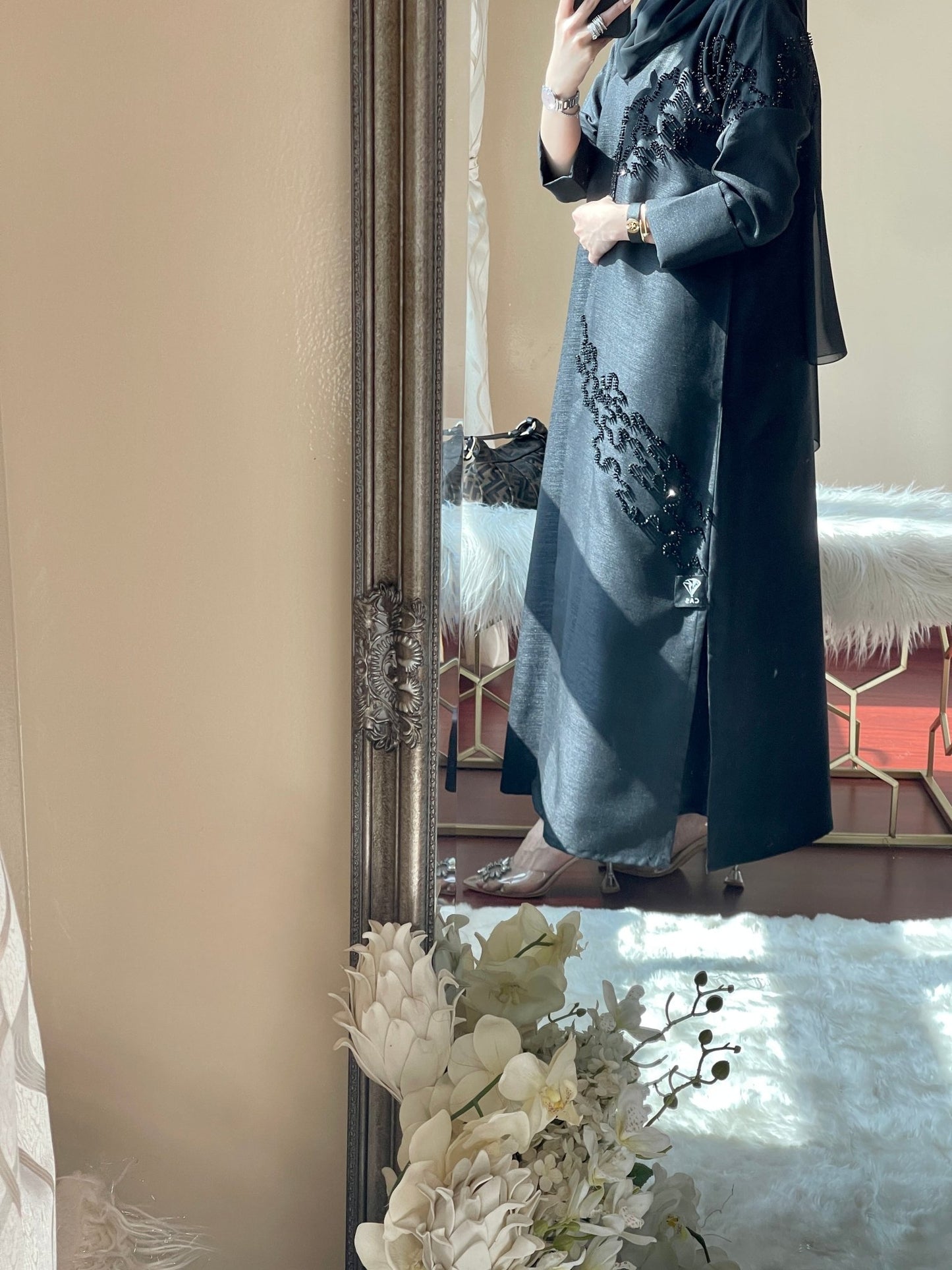 C - Black - Eid - Abaya - Set