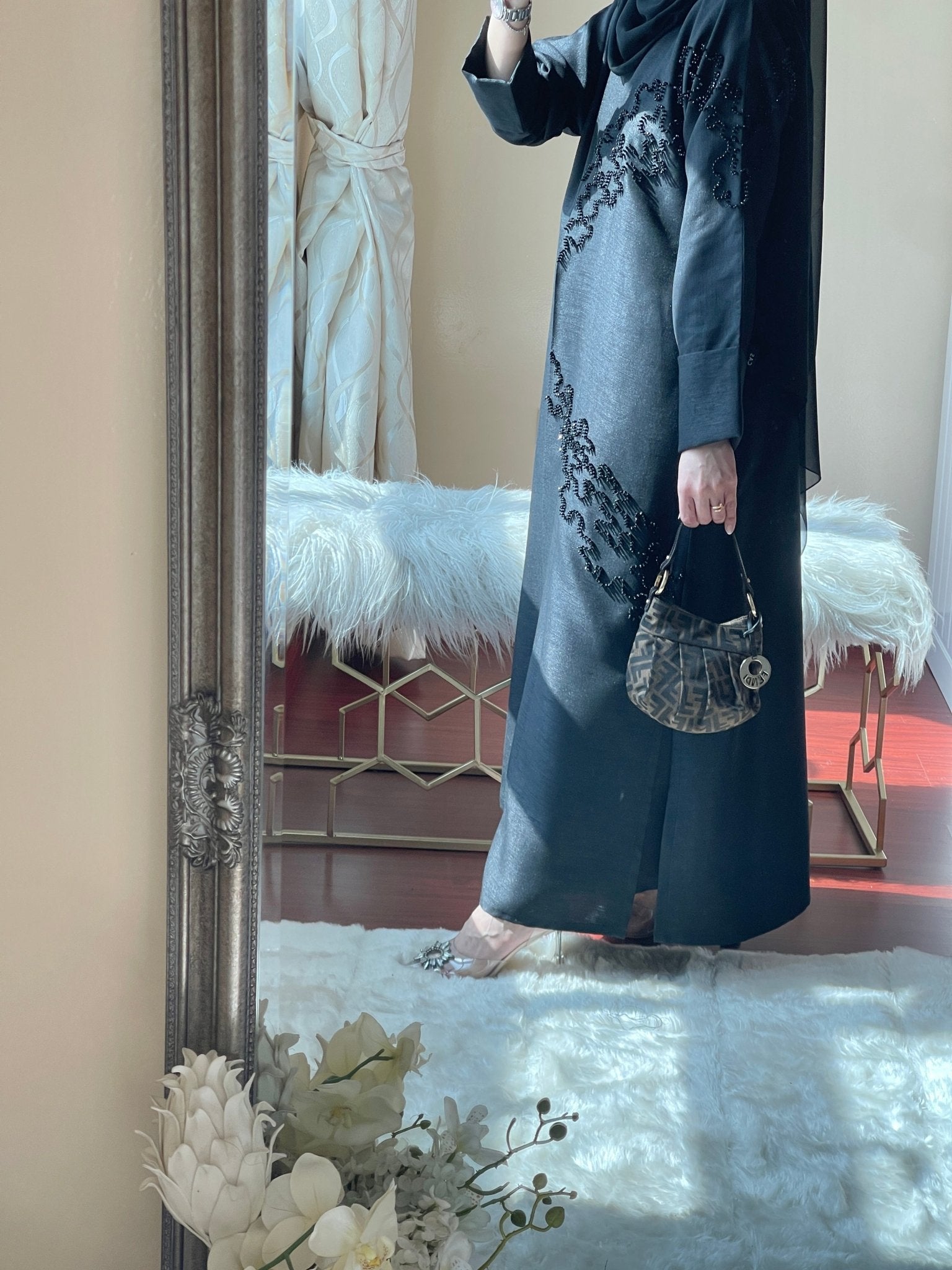 C - Black - Eid - Abaya - Set