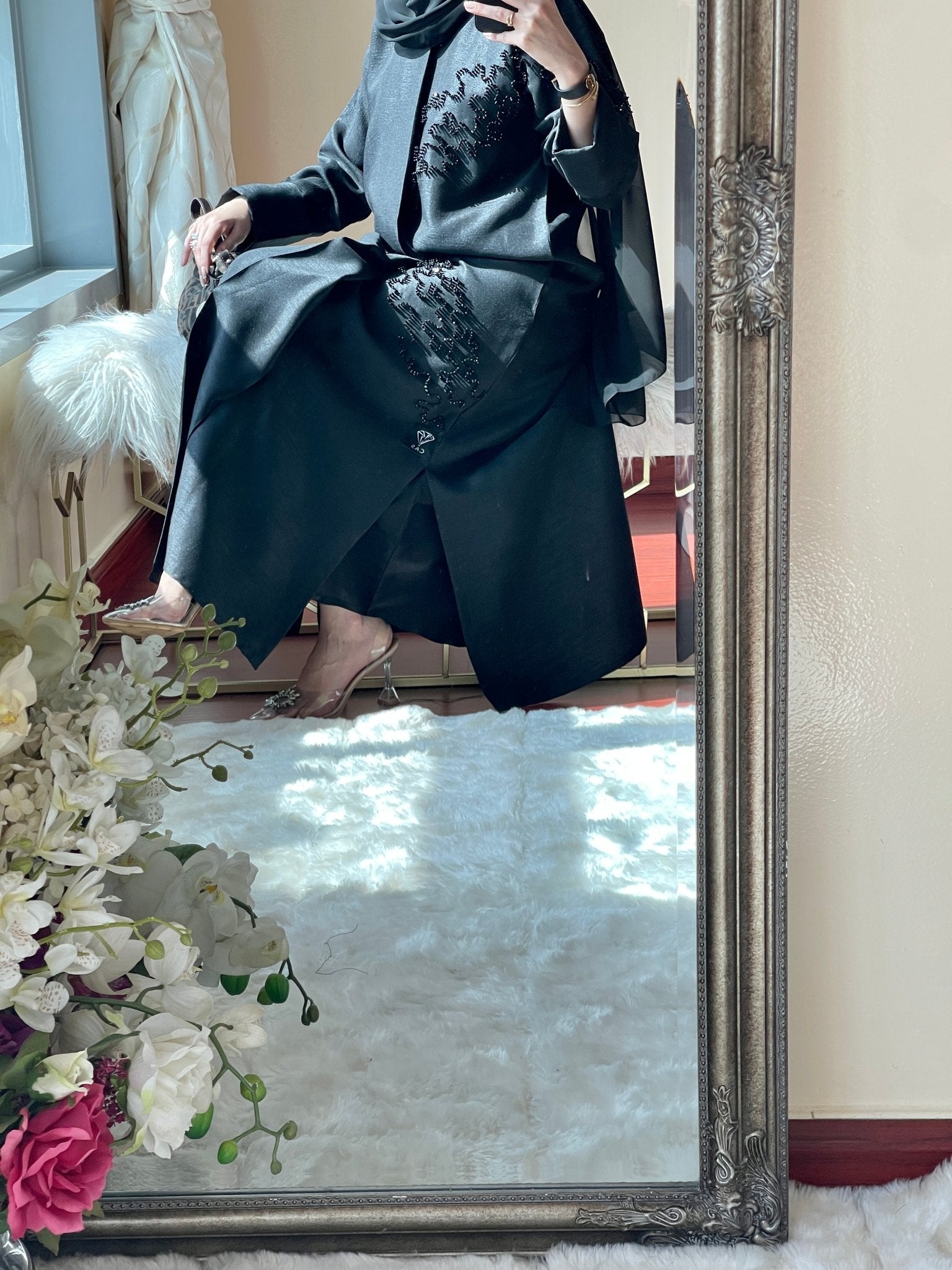 C - Black - Eid - Abaya - Set