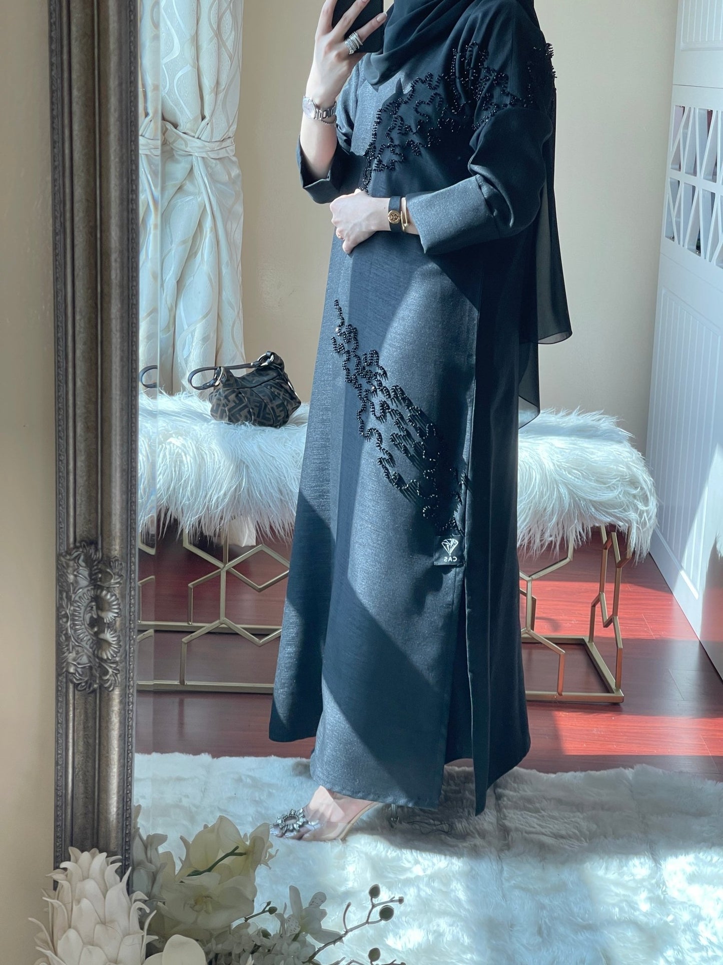 C - Black - Eid - Abaya - Set