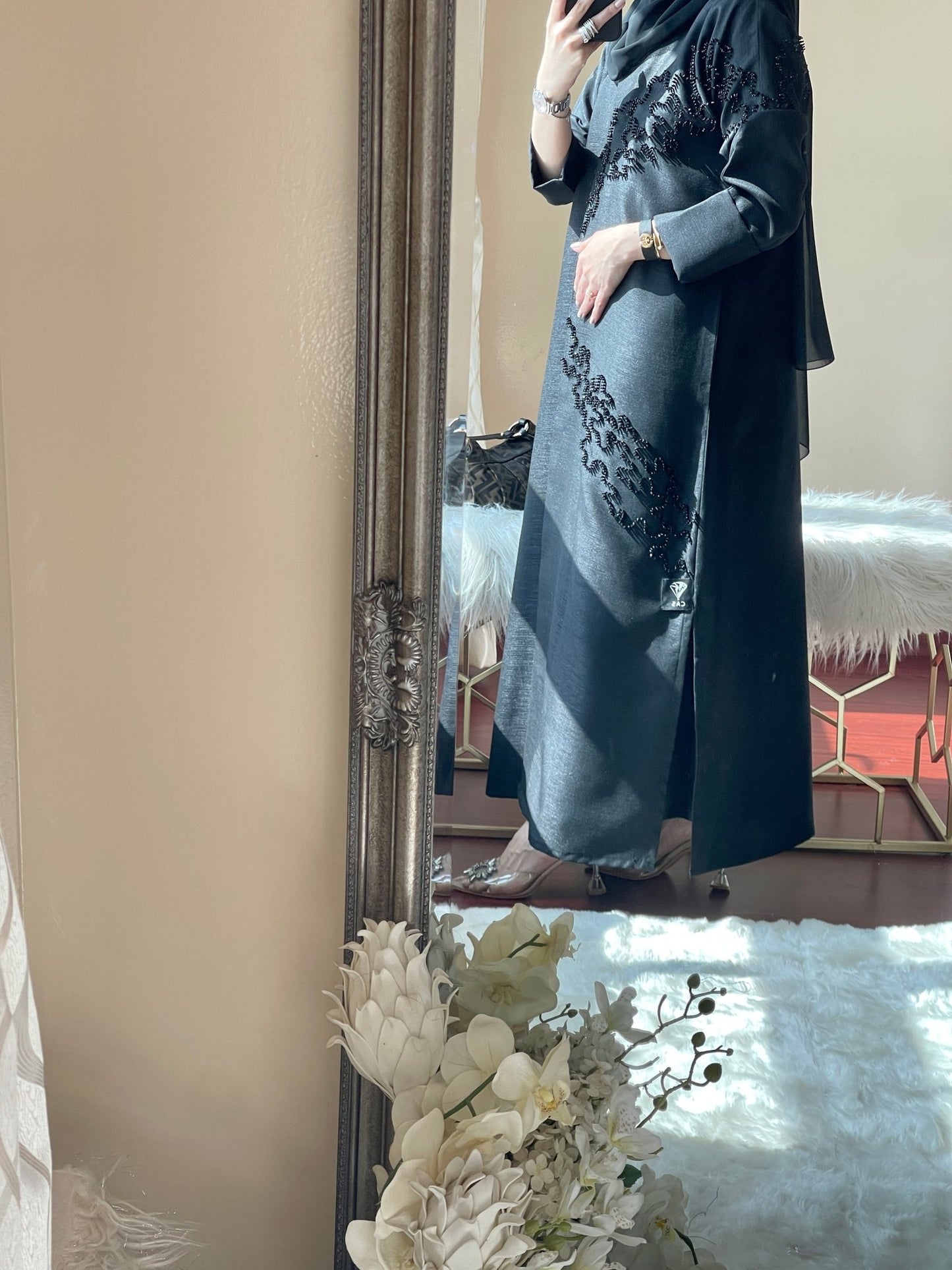 C - Black - Eid - Abaya - Set