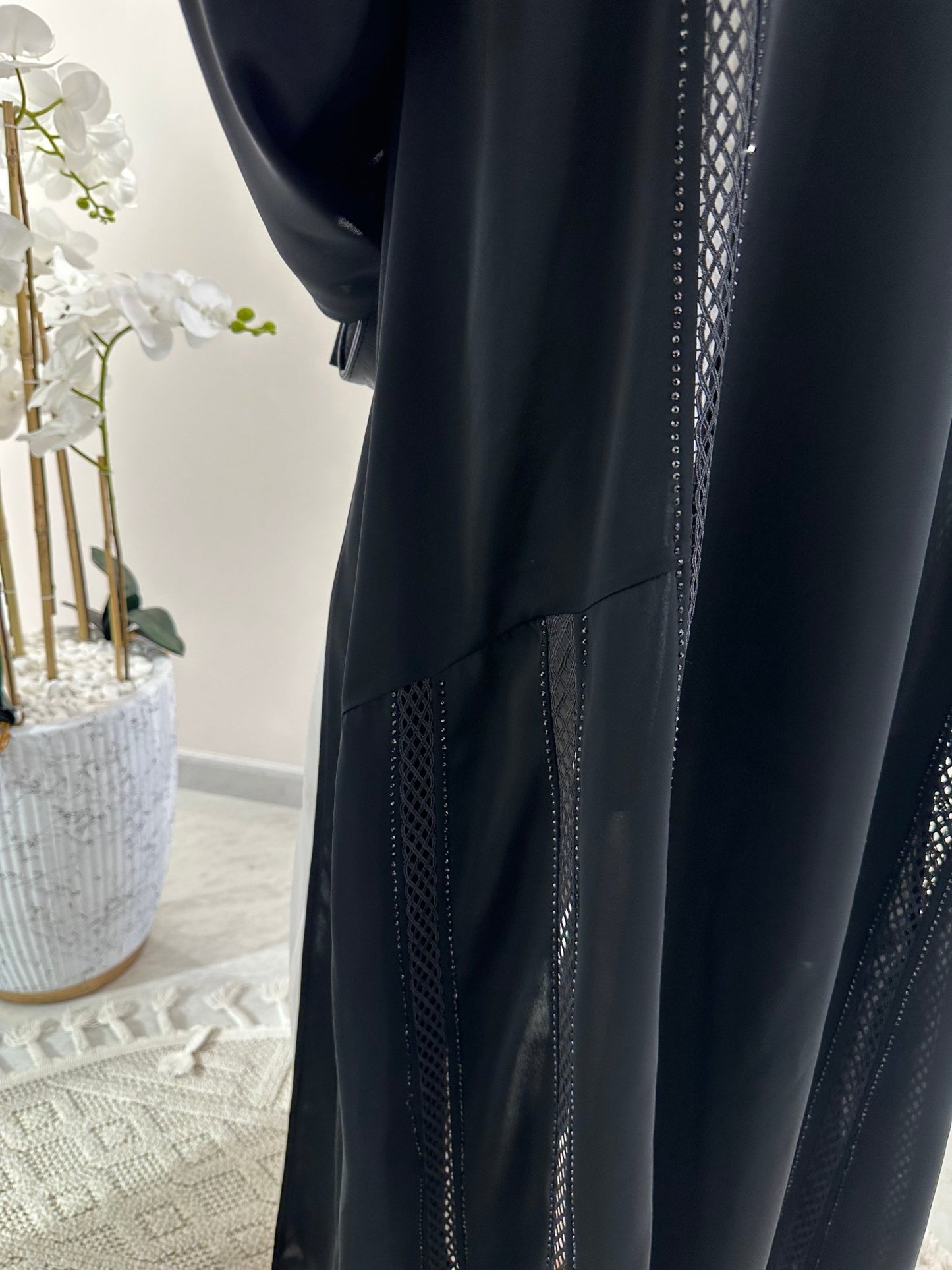 C Black Summer Eid Abaya 03