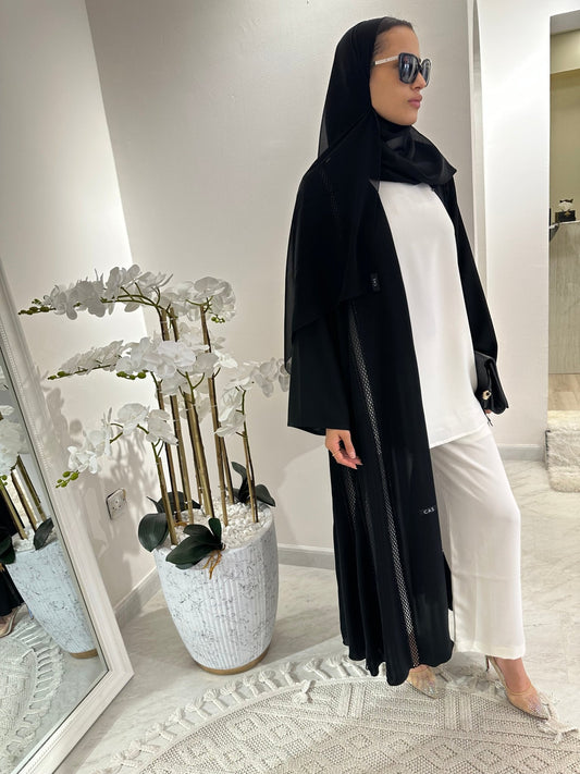 C Black Summer Eid Abaya 03