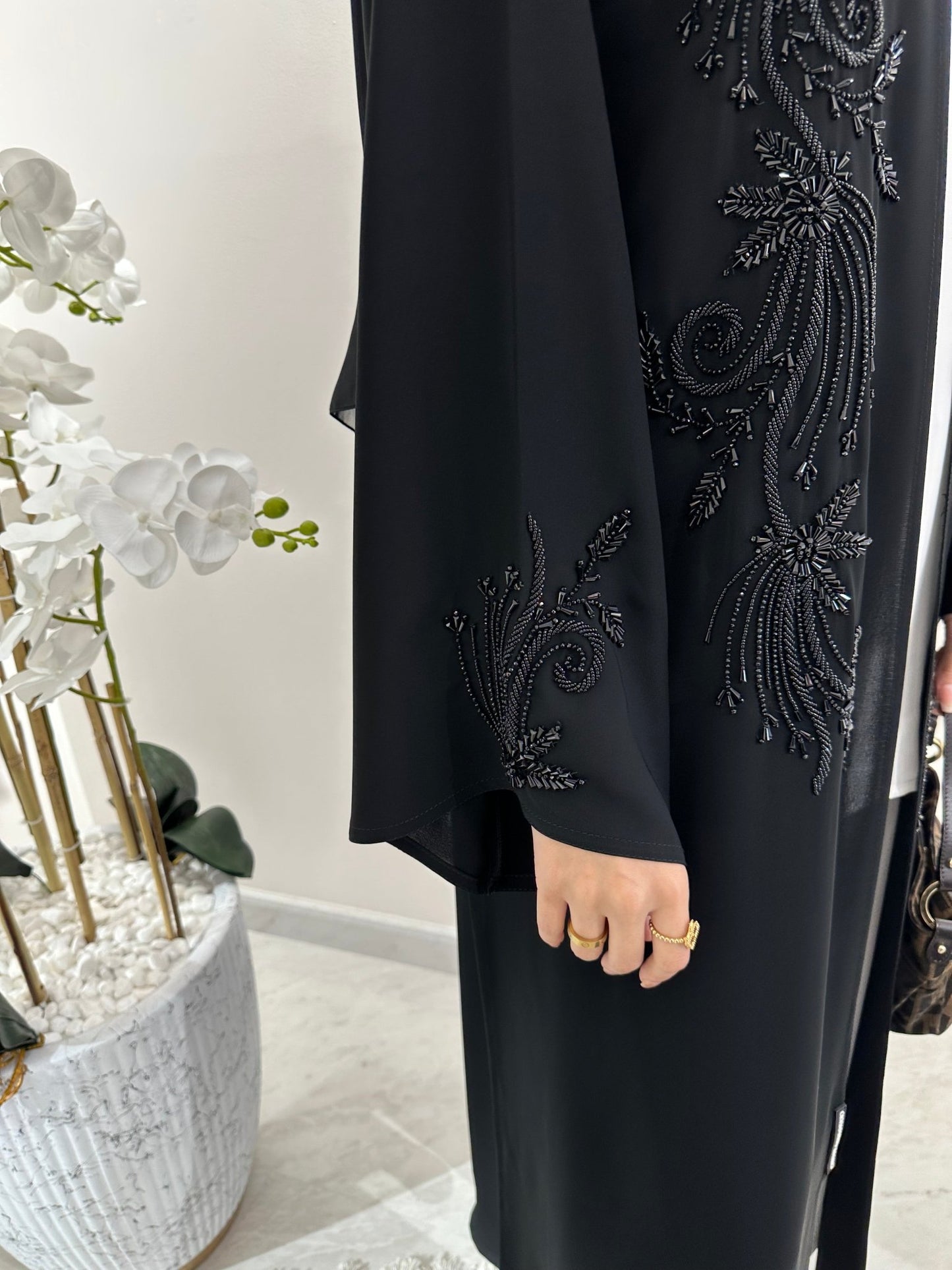 C Black Summer Eid Abaya 10