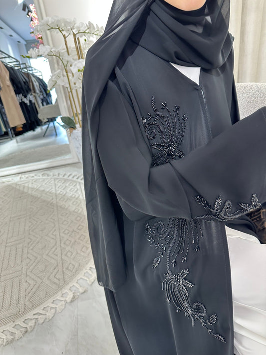 C Black Summer Eid Abaya 10