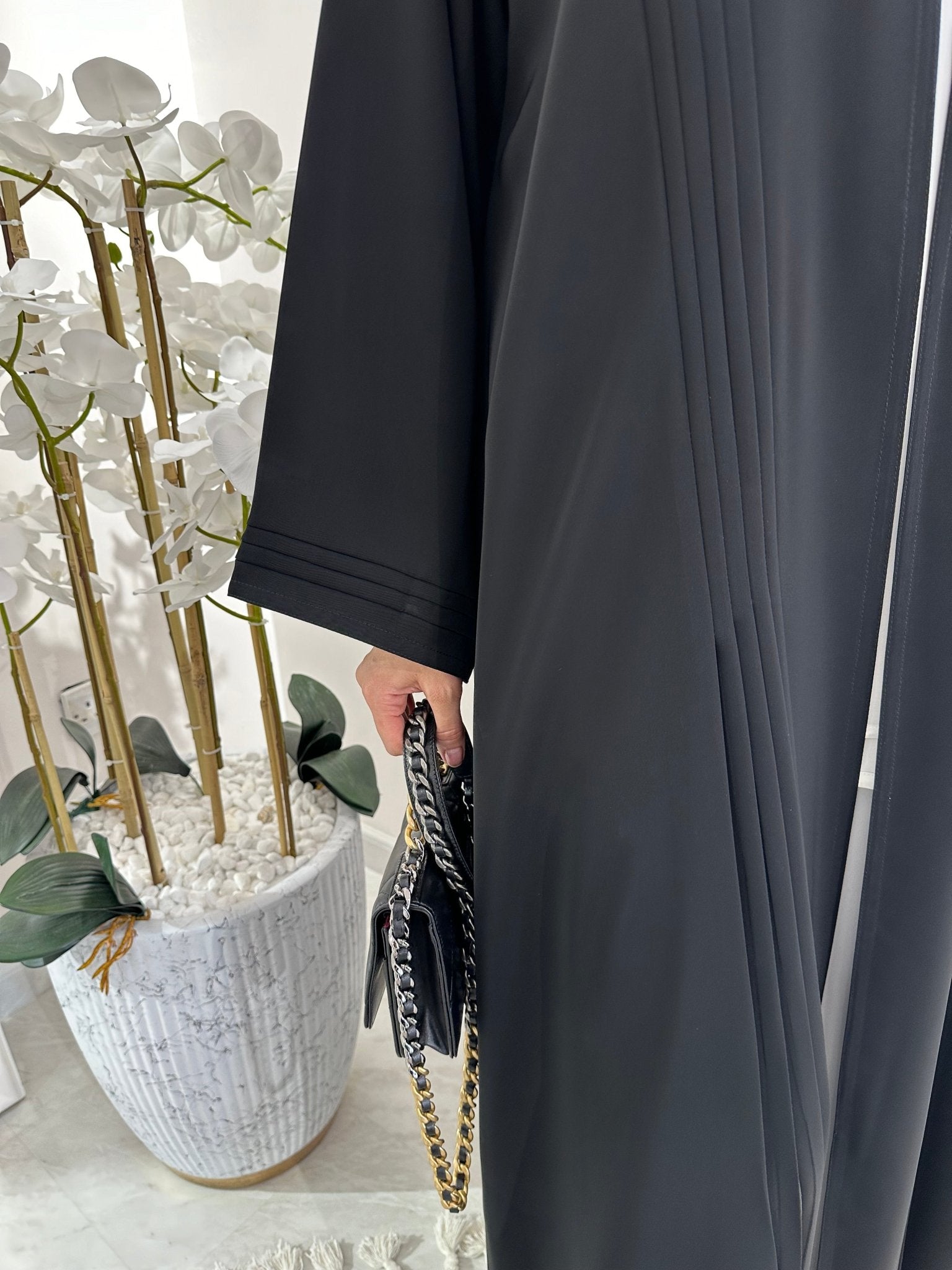 C Black Summer Eid Abaya 12