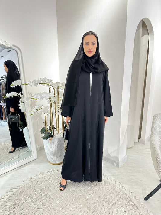 C Black Summer Eid Abaya 12