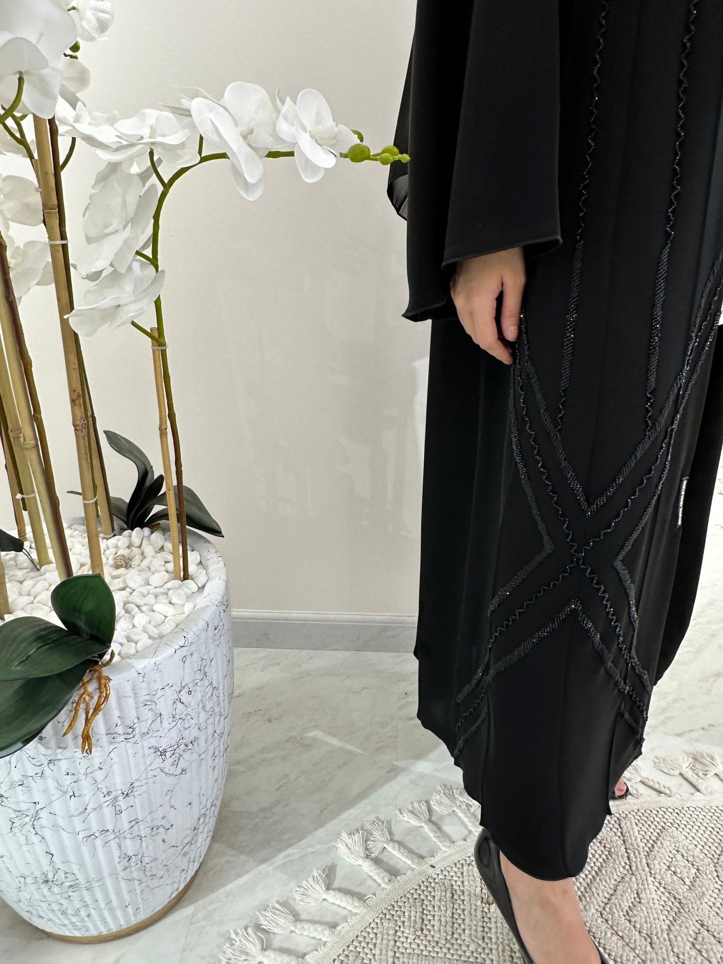 C Black Summer Eid Abaya 18