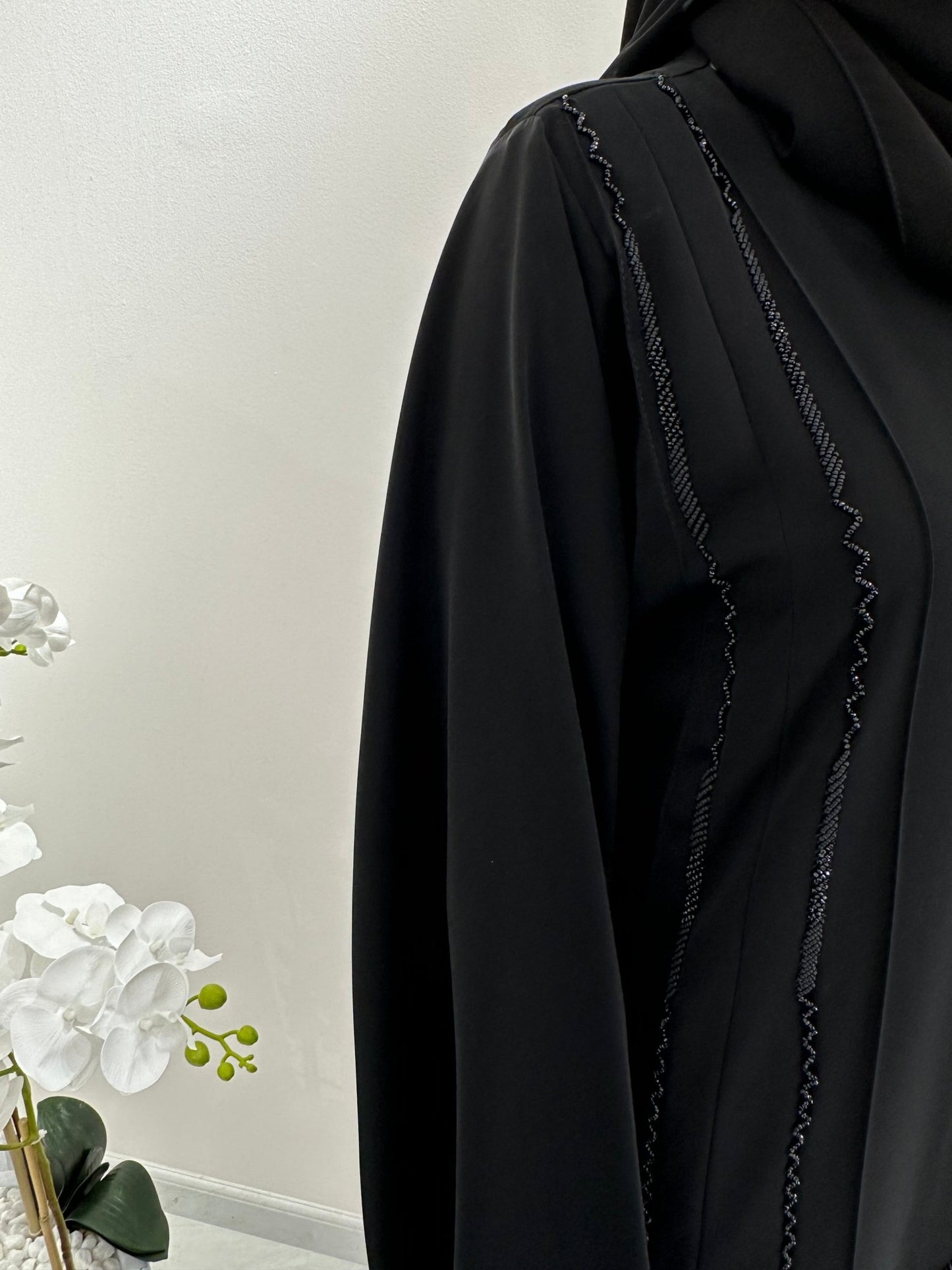 C Black Summer Eid Abaya 18