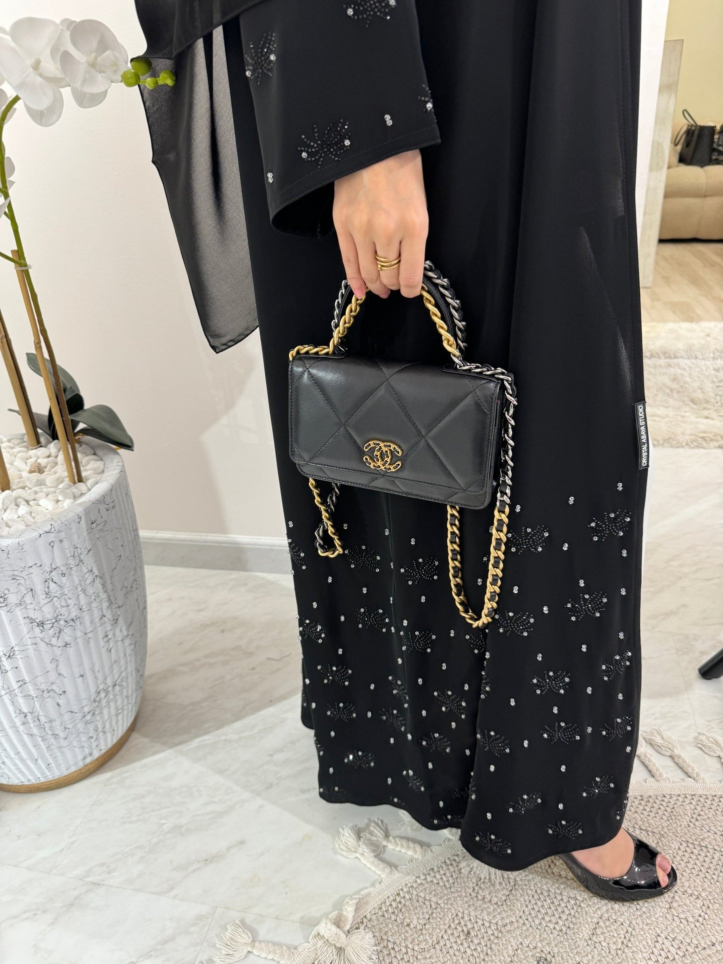 C Black Summer Eid Abaya 21