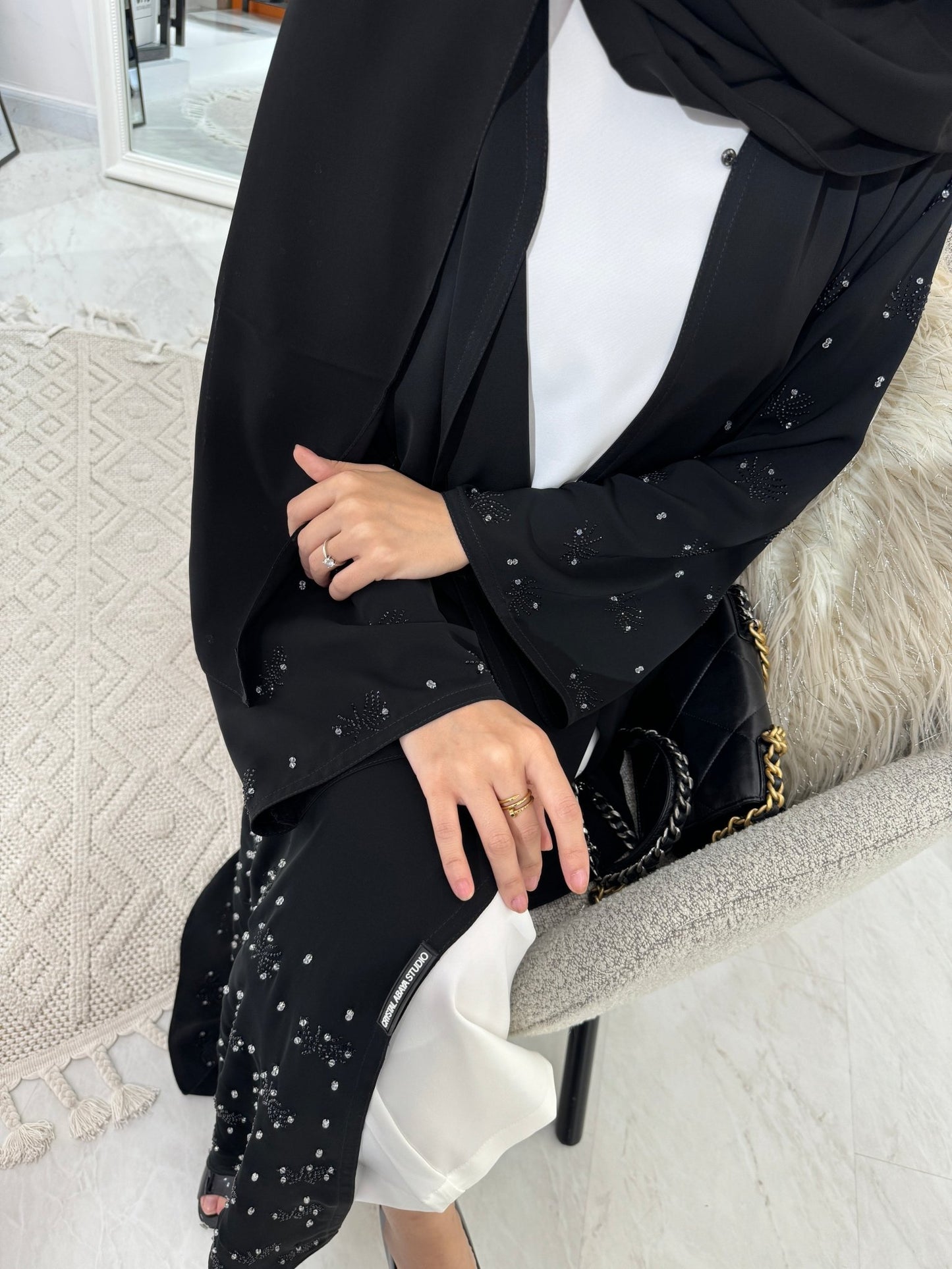 C Black Summer Eid Abaya 21