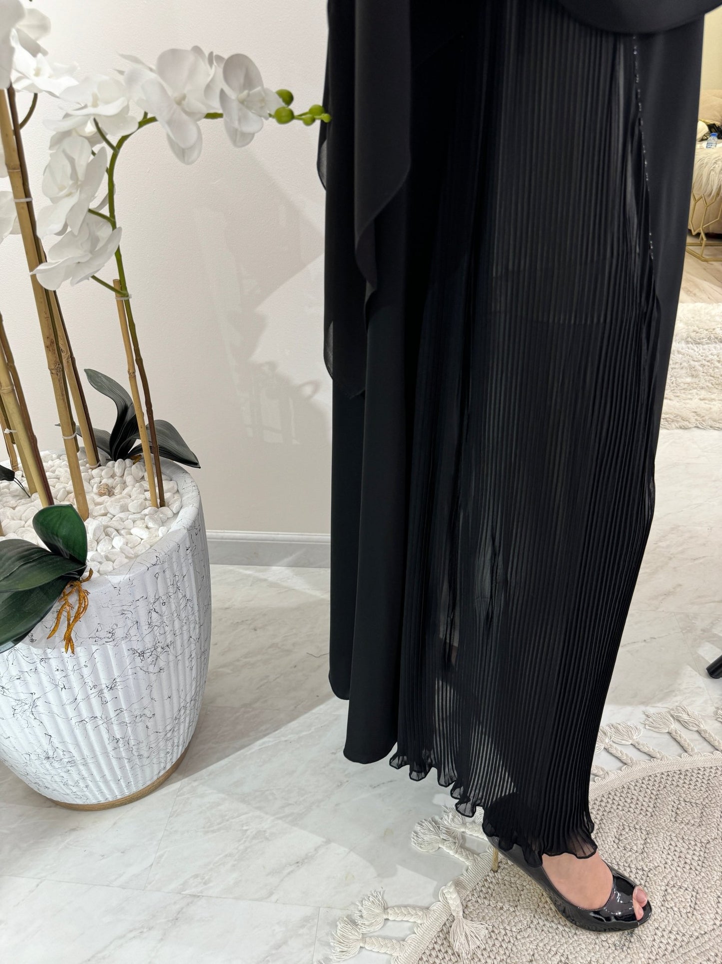 C Black Summer Eid Abaya 23