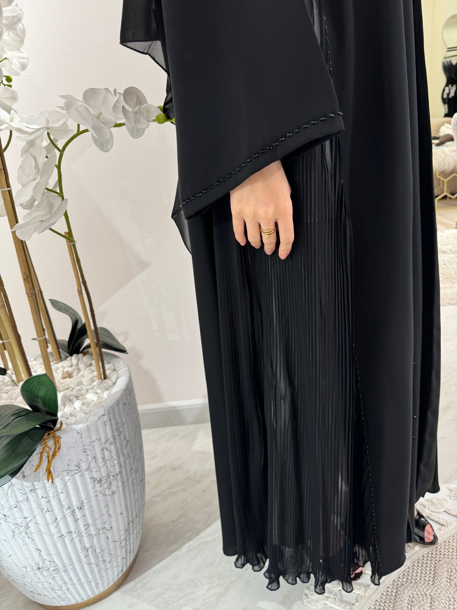 C Black Summer Eid Abaya 23