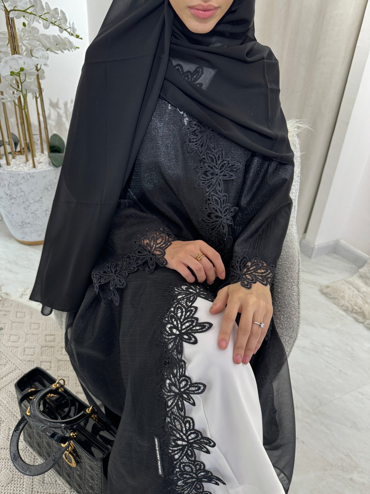 C Black Summer Eid Abaya 24