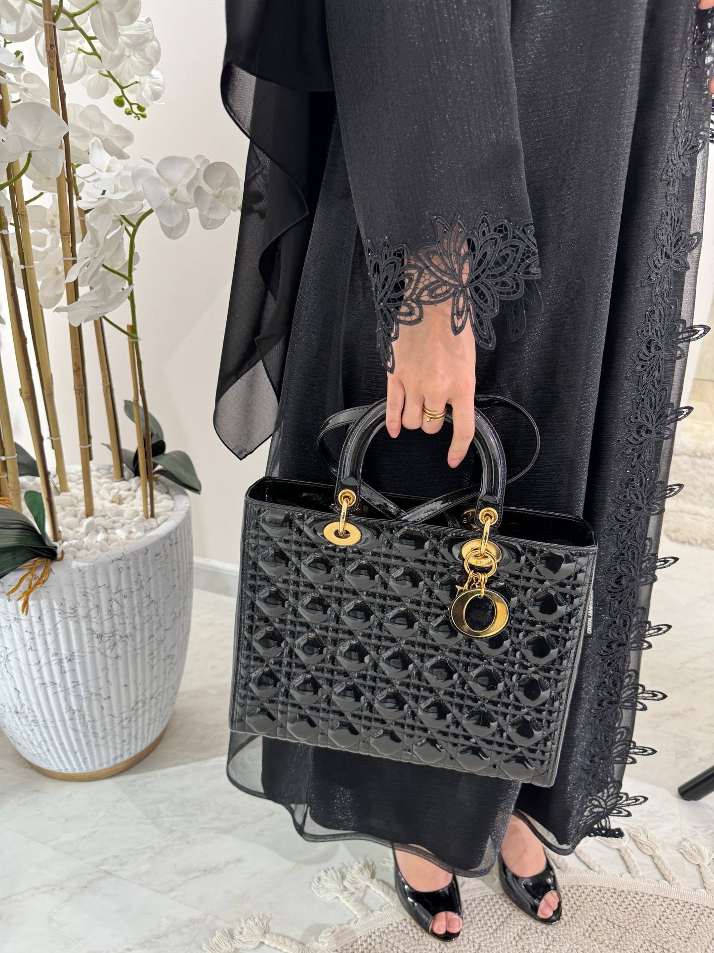 C Black Summer Eid Abaya 24